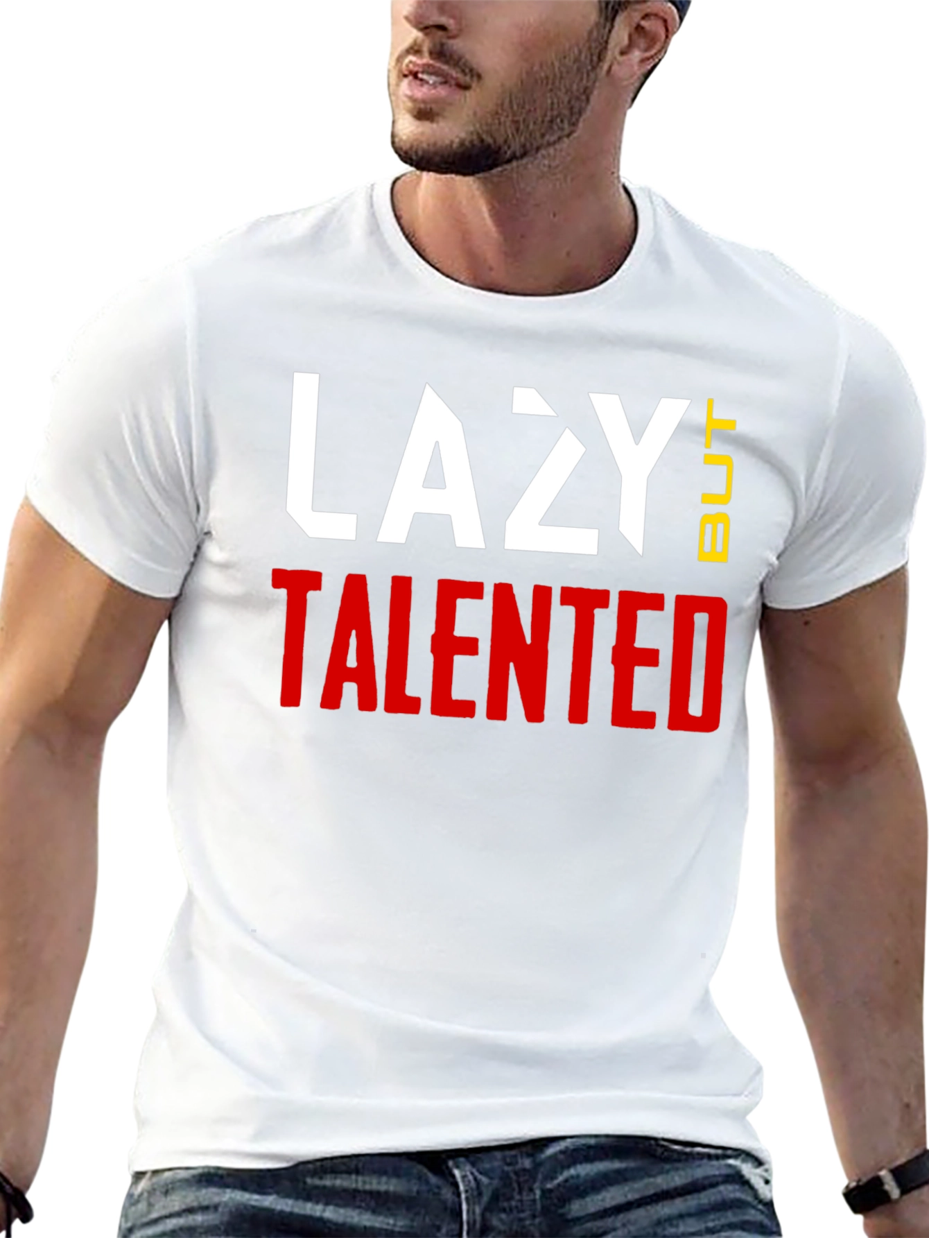 Lazy But Talented Graphic T-Shirt - Black