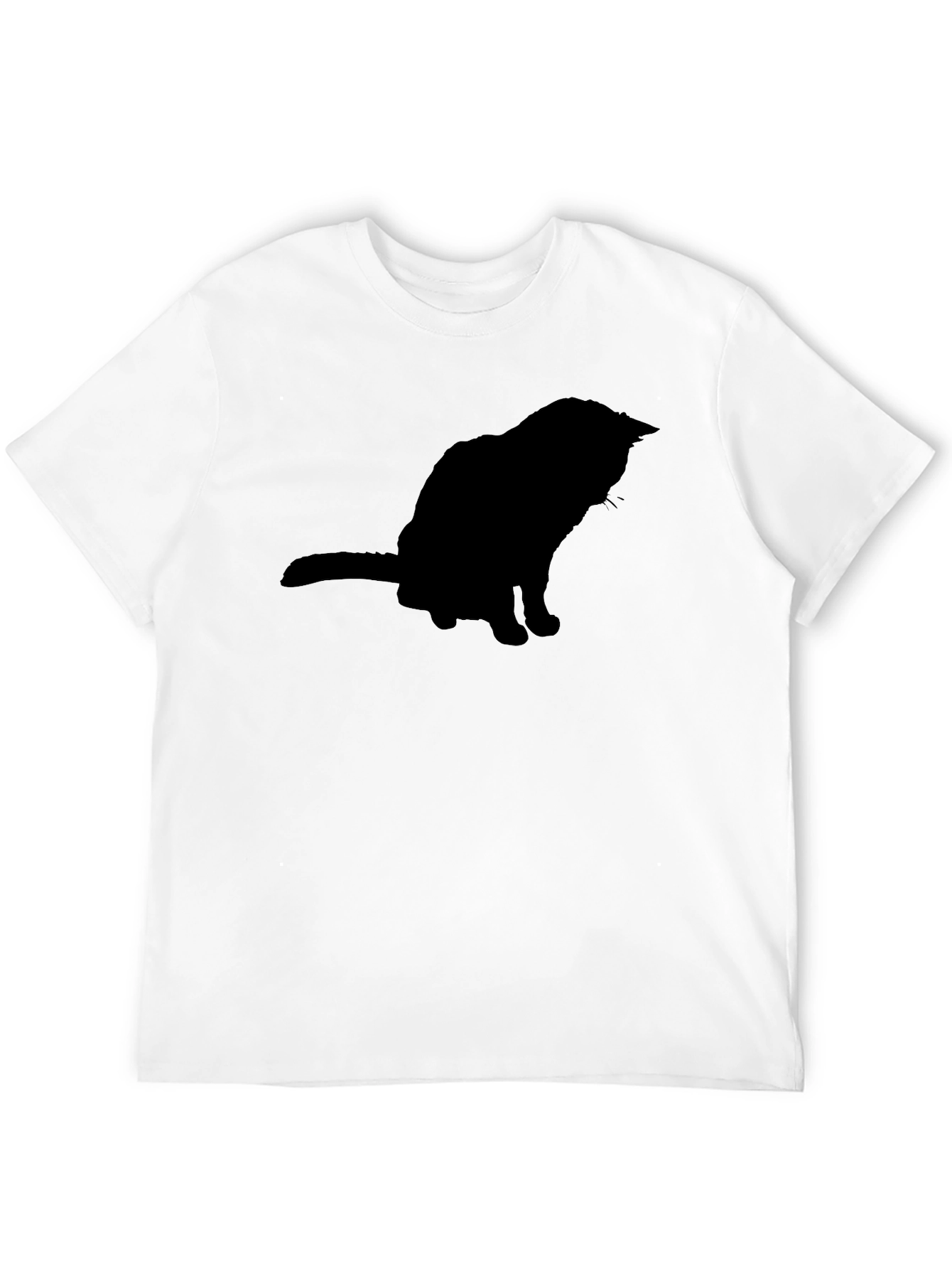 Cool Cat Silhouette Black T-Shirt