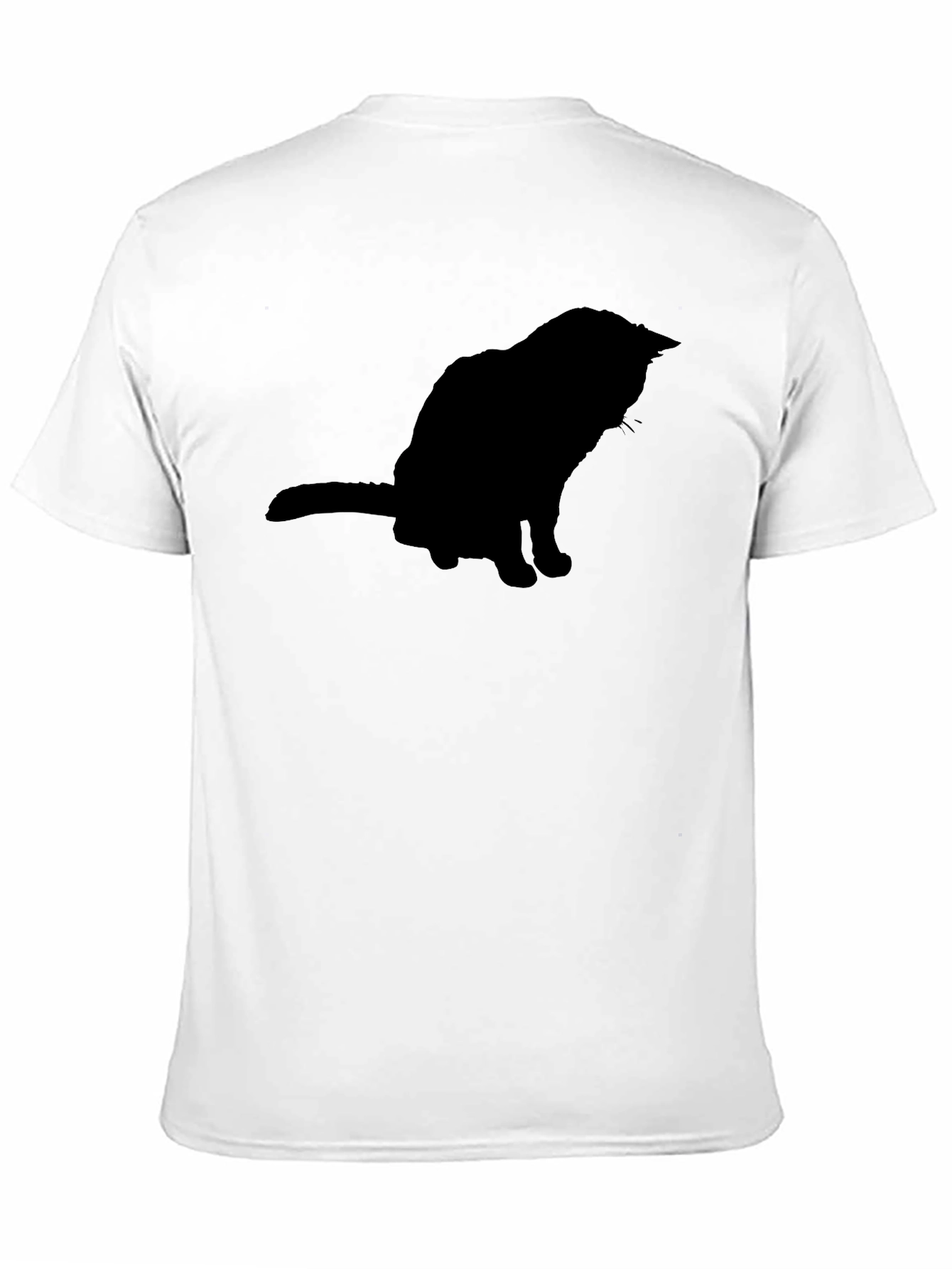 Cool Cat Silhouette Black T-Shirt