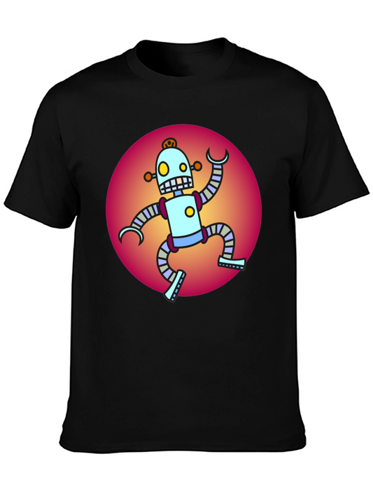 Retro Robot T-Shirt - Funky Graphic Tee