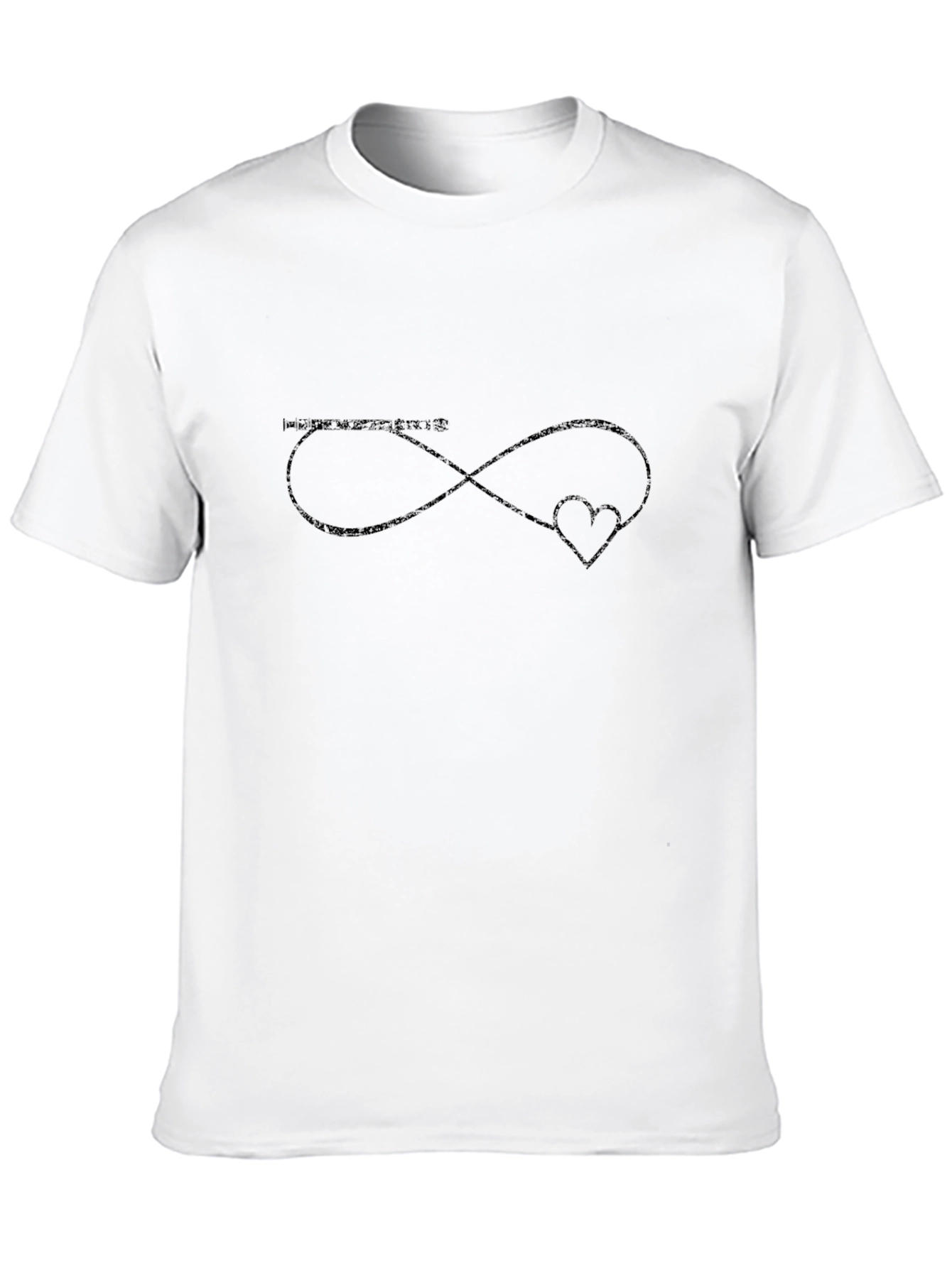 Infinity Heart Graphic Tee - Black