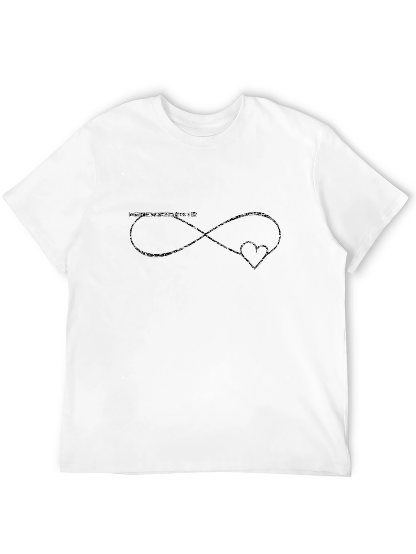Infinity Heart Graphic Tee - Black