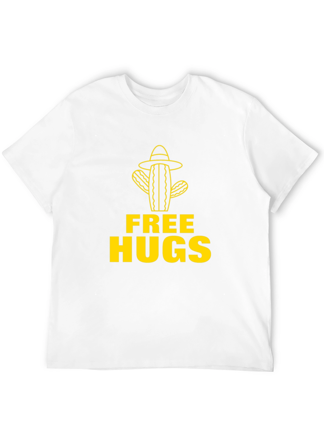 Free Hugs Cactus T-Shirt - Novelty Graphic Tee