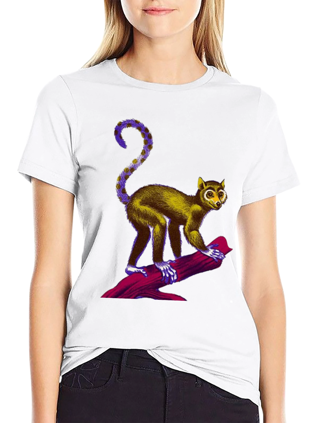 Primate Graphic Tee - Unique Animal Print T-Shirt