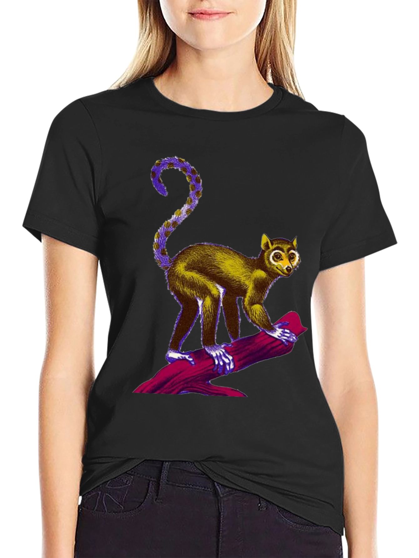Primate Graphic Tee - Unique Animal Print T-Shirt