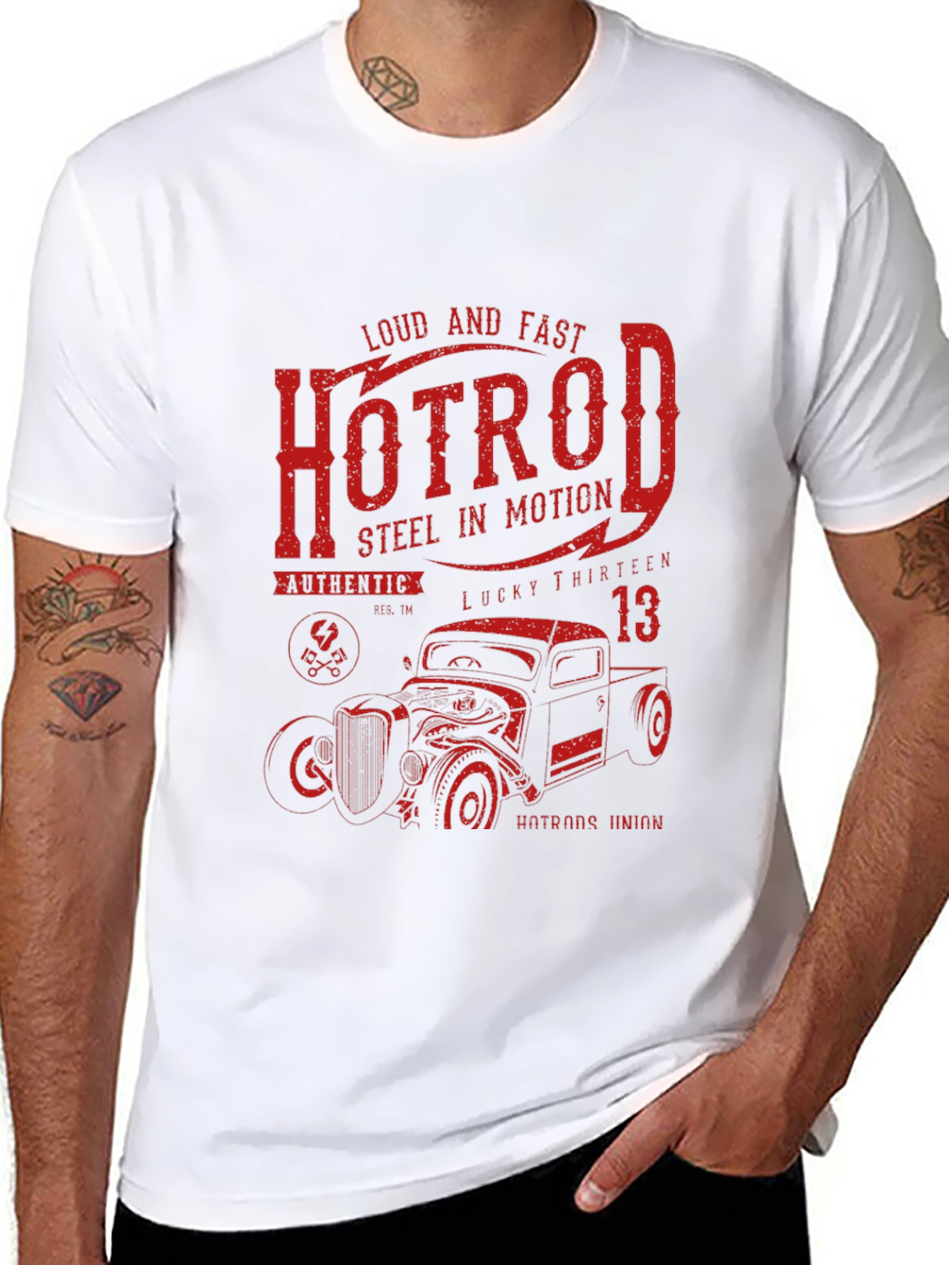 Hot Rod Steel in Motion Graphic Tee