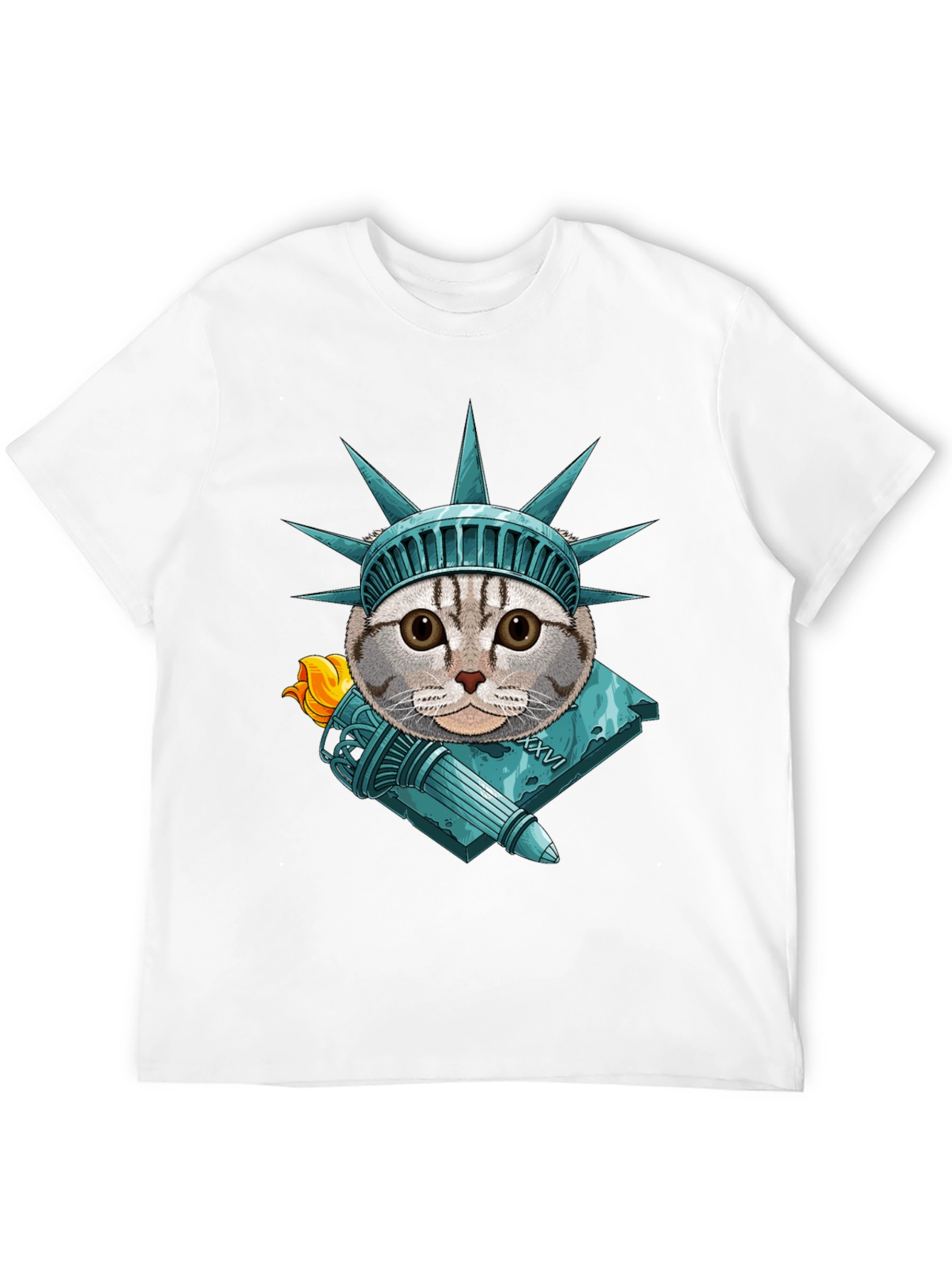Liberty Cat Graphic T-Shirt