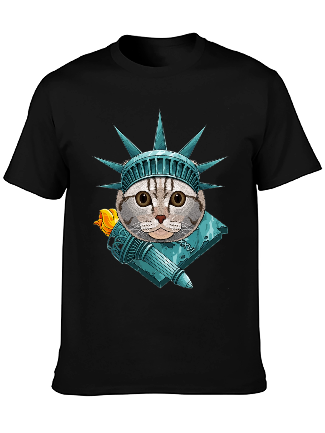 Liberty Cat Graphic T-Shirt