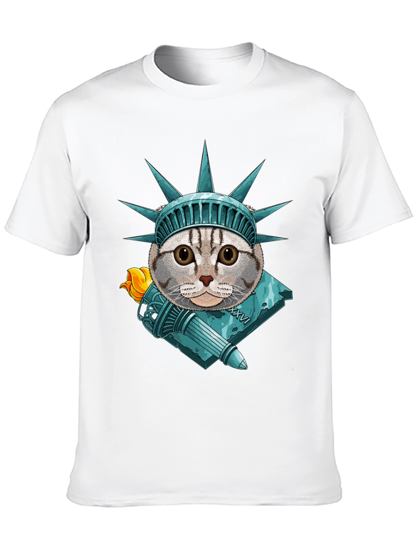 Liberty Cat Graphic T-Shirt