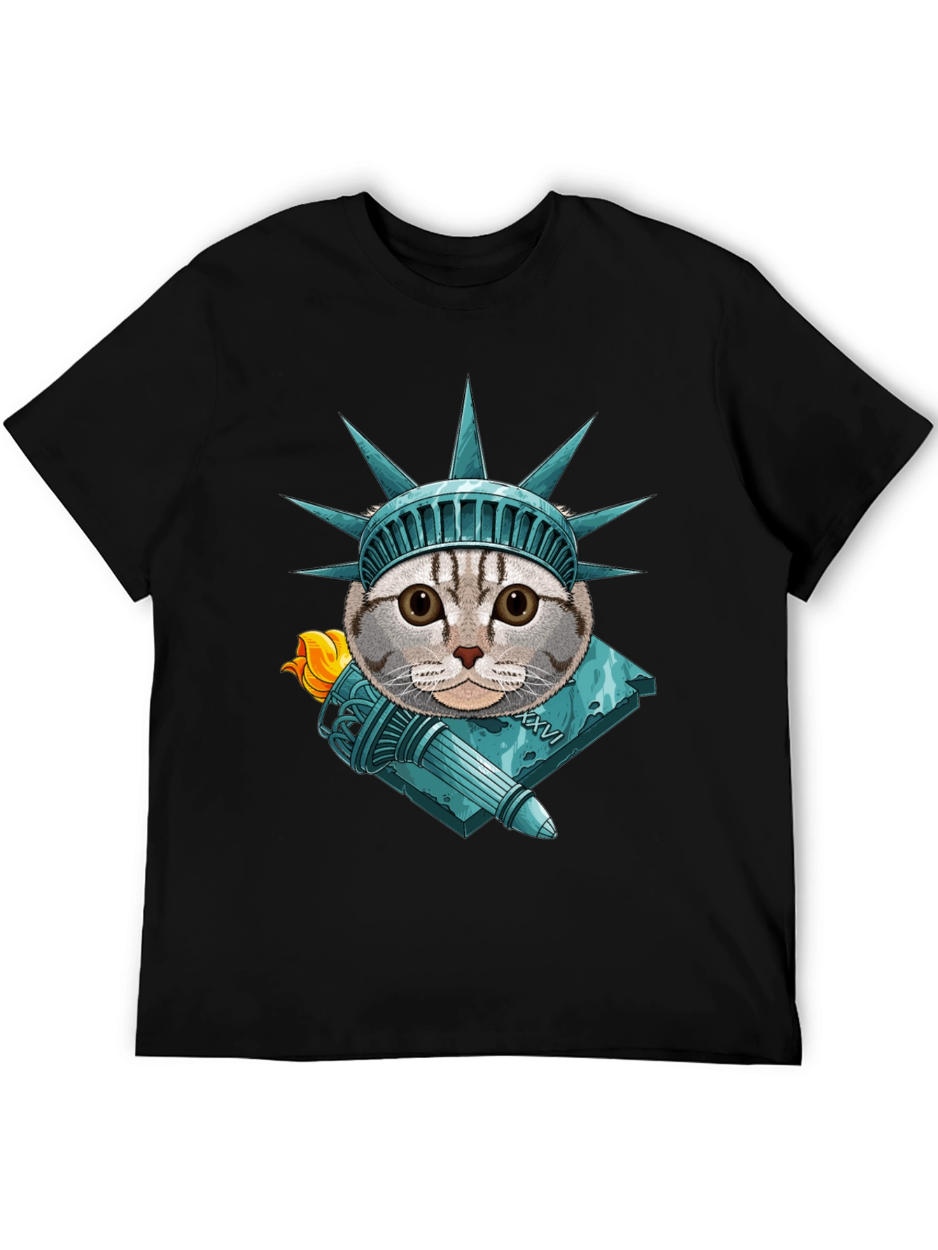 Liberty Cat Graphic T-Shirt