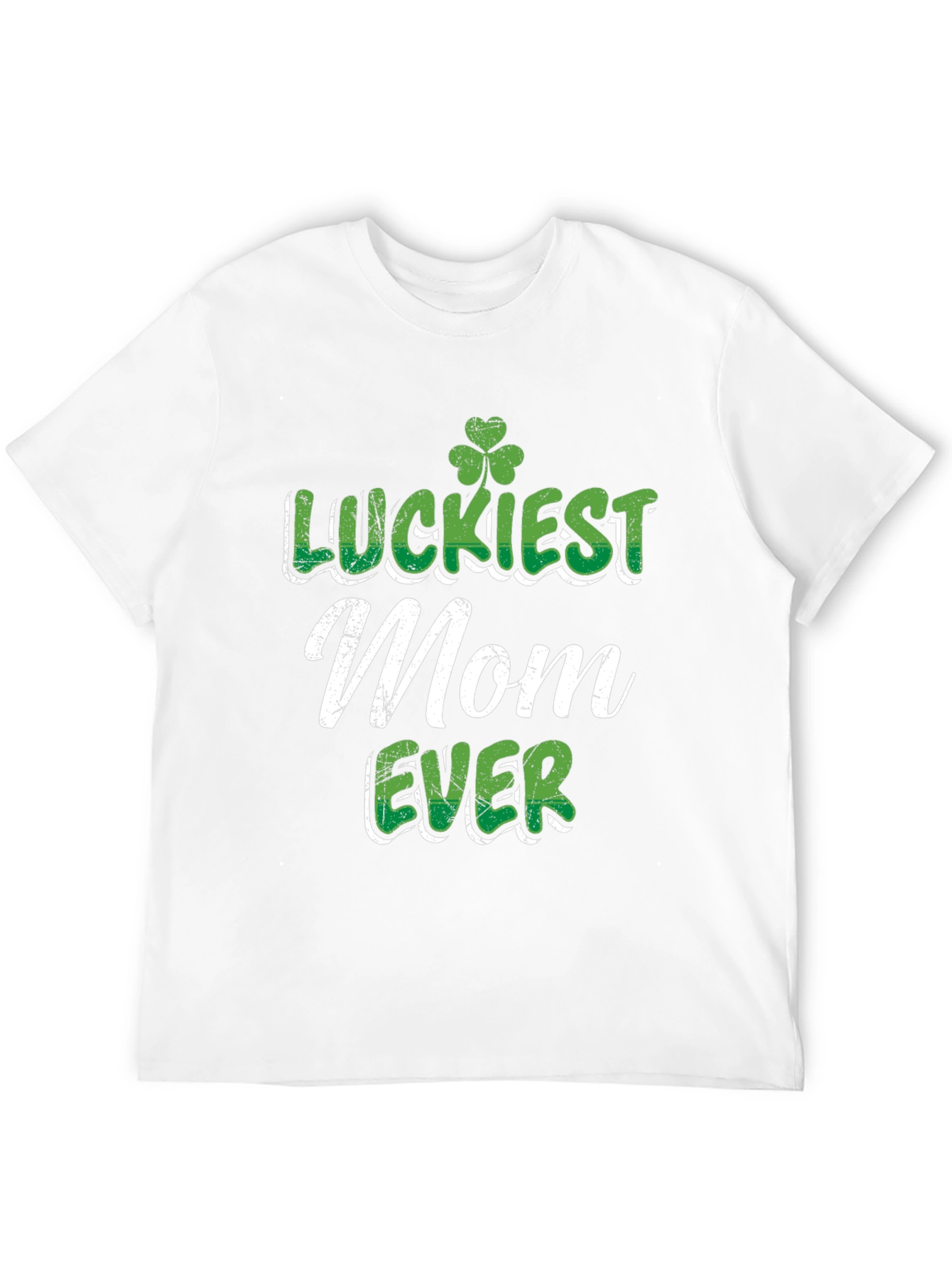 Luckiest Mom Ever St. Patricks Day Graphic Tee