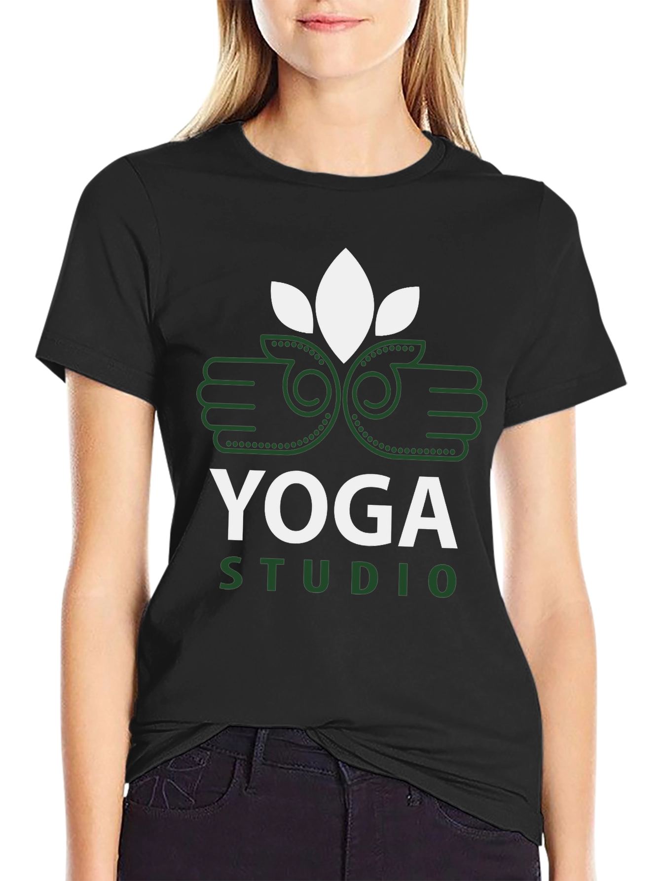 Yoga Studio Graphic Tee - Black