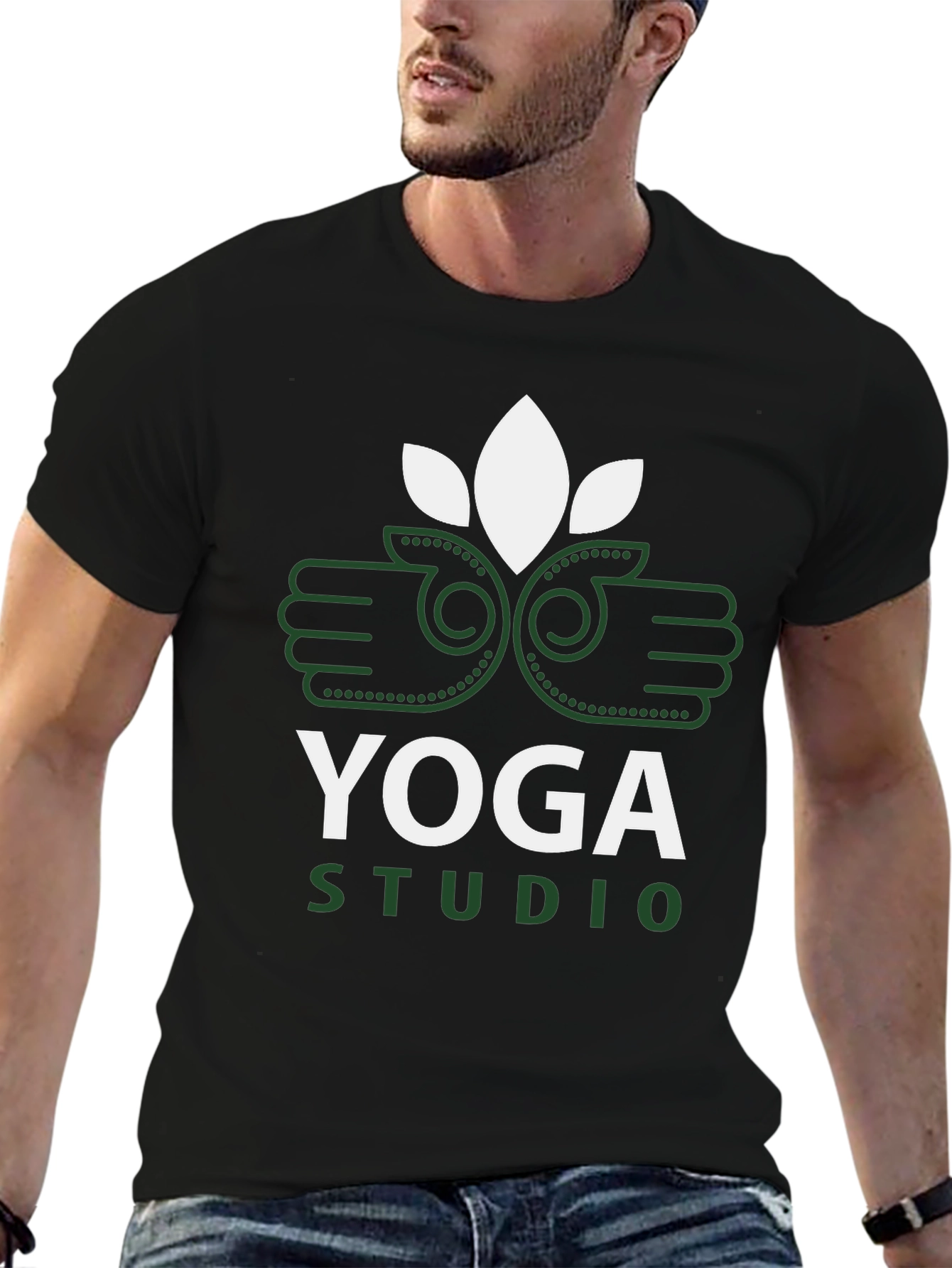 Yoga Studio Graphic Tee - Black