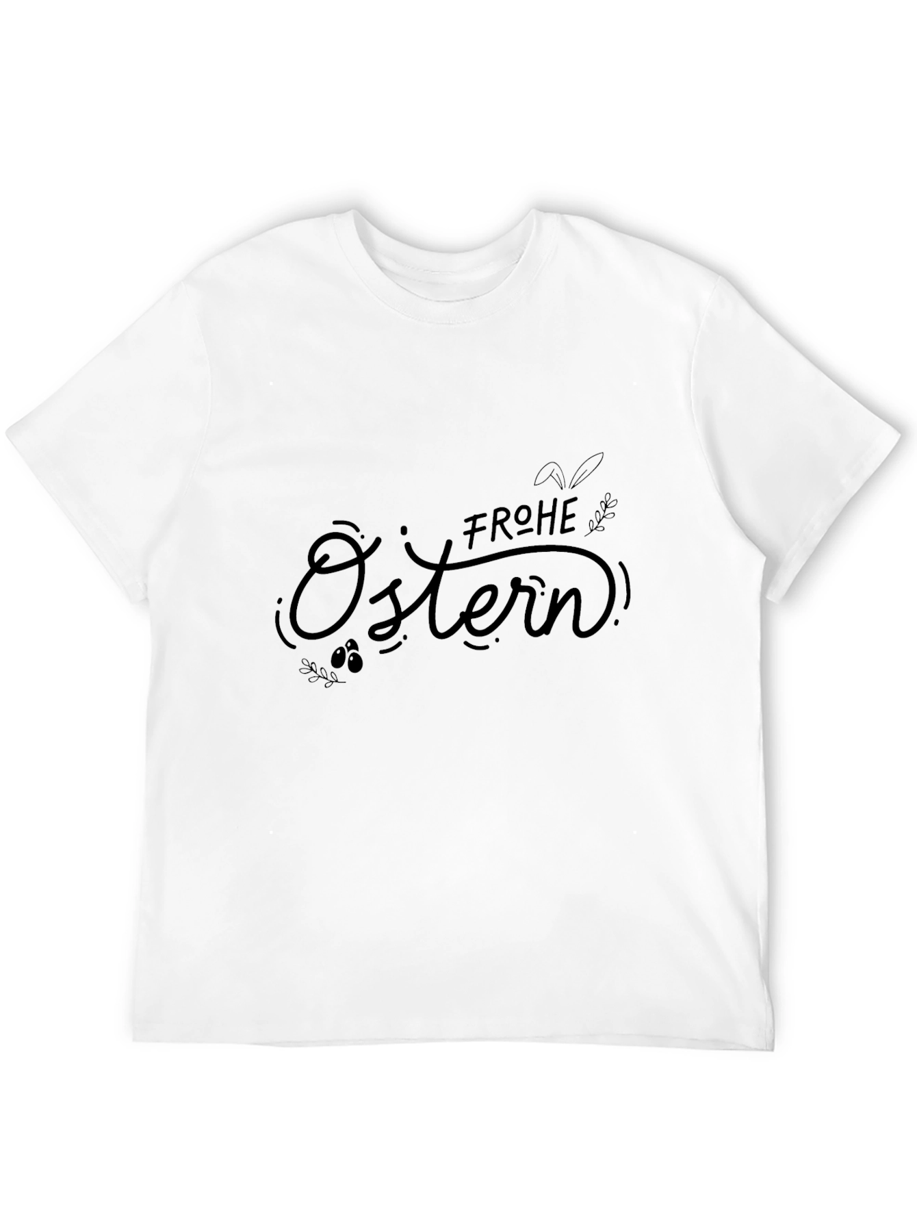 Frohe Ostern Easter T-Shirt - Black Holiday Tee