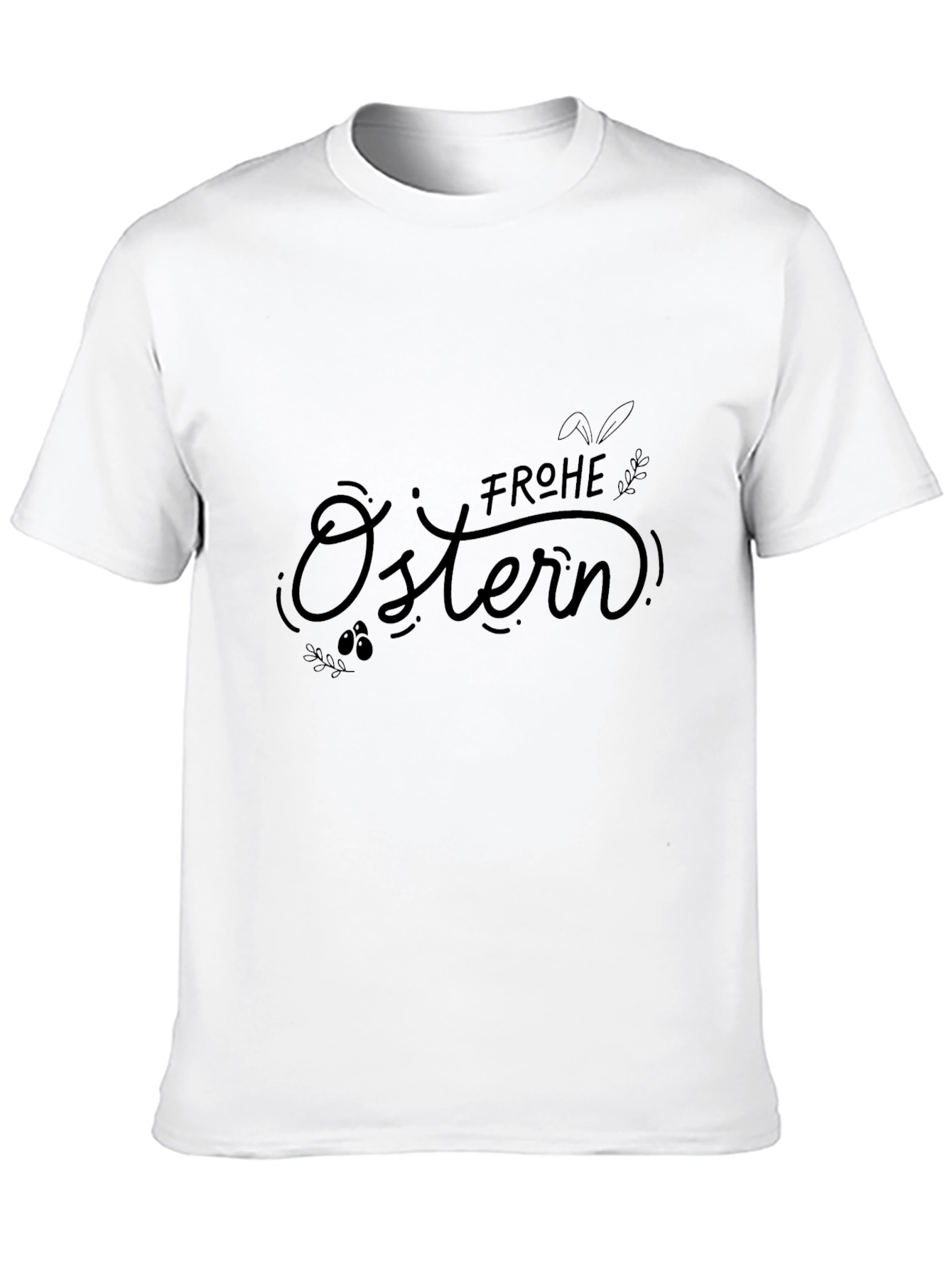 Frohe Ostern Easter T-Shirt - Black Holiday Tee