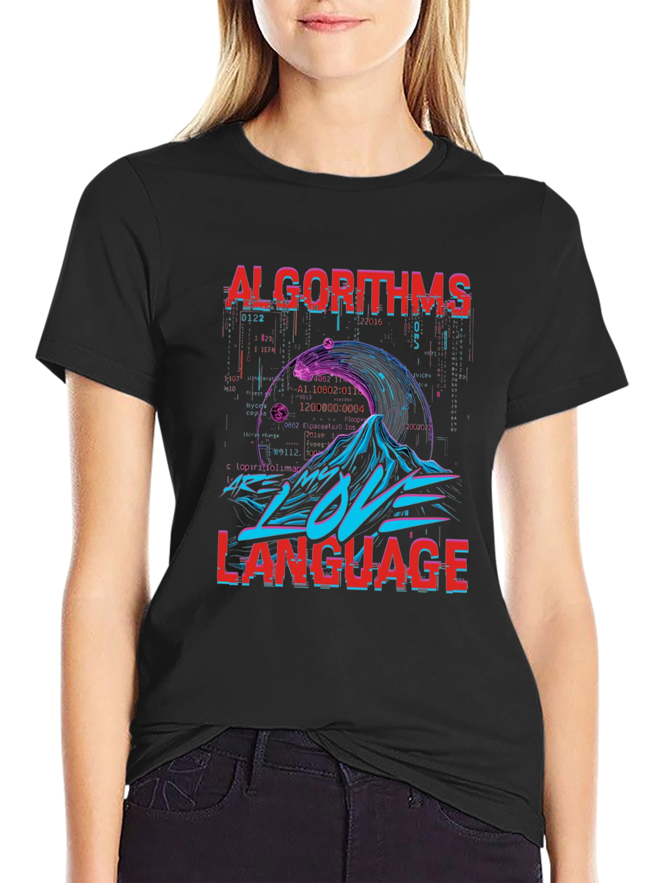 Algorithms Love Language Graphic T-Shirt