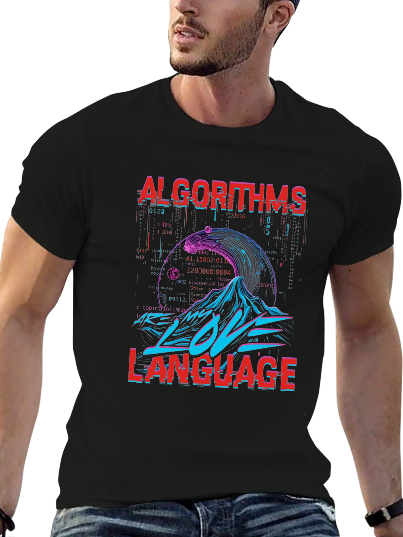 Algorithms Love Language Graphic T-Shirt