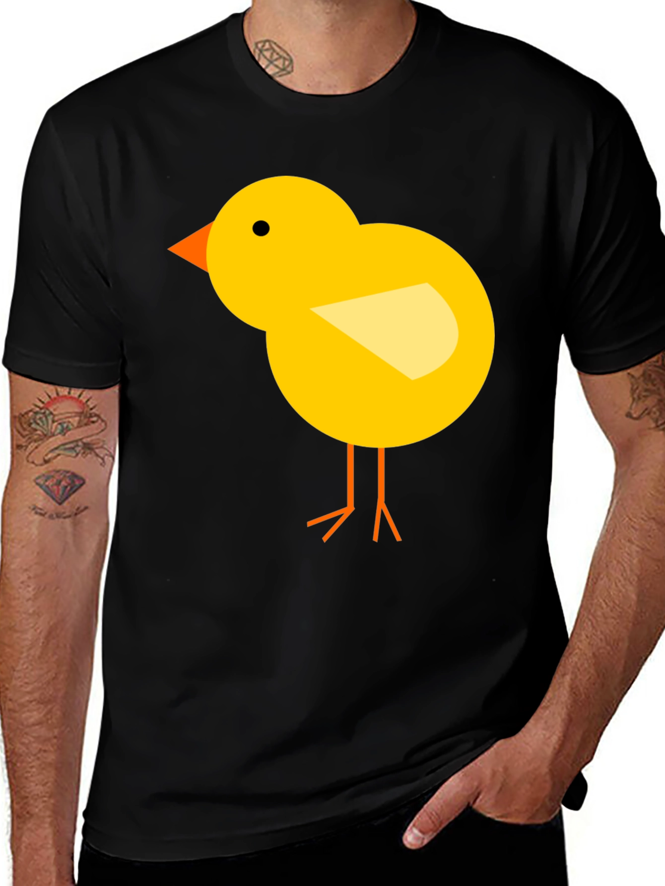 Chick Graphic Tee - Black Cotton T-Shirt