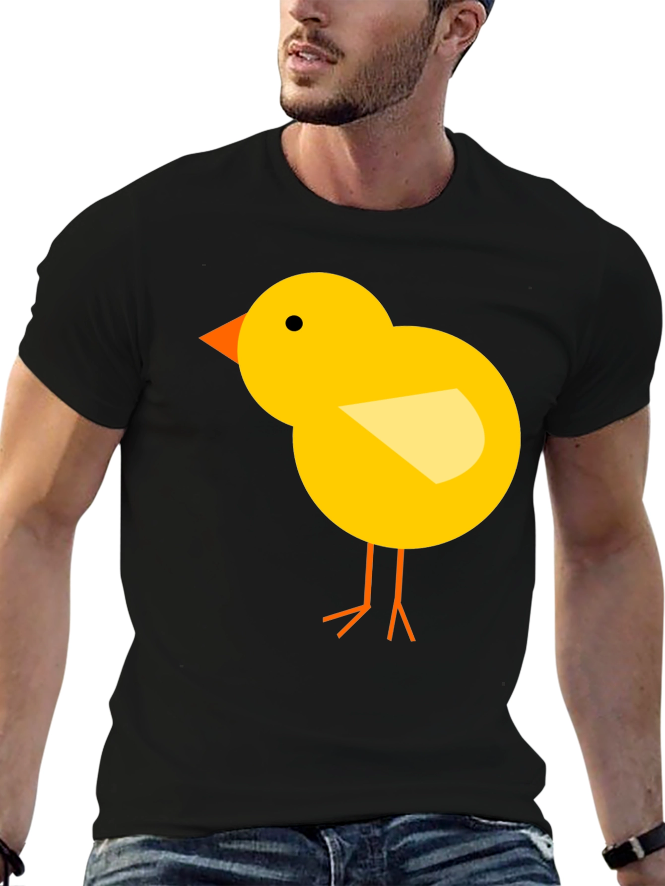 Chick Graphic Tee - Black Cotton T-Shirt
