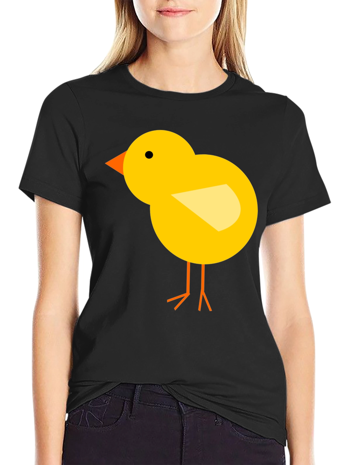 Chick Graphic Tee - Black Cotton T-Shirt