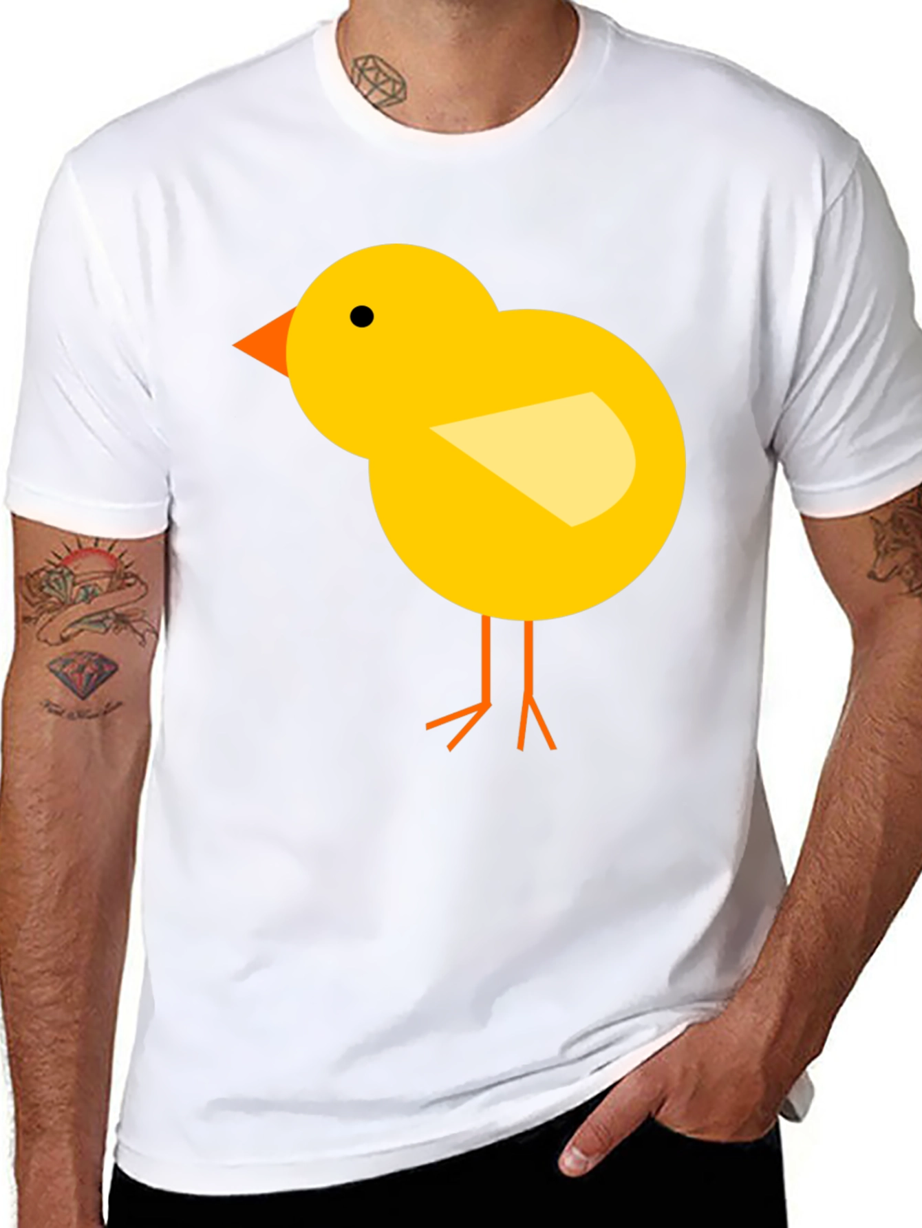Chick Graphic Tee - Black Cotton T-Shirt