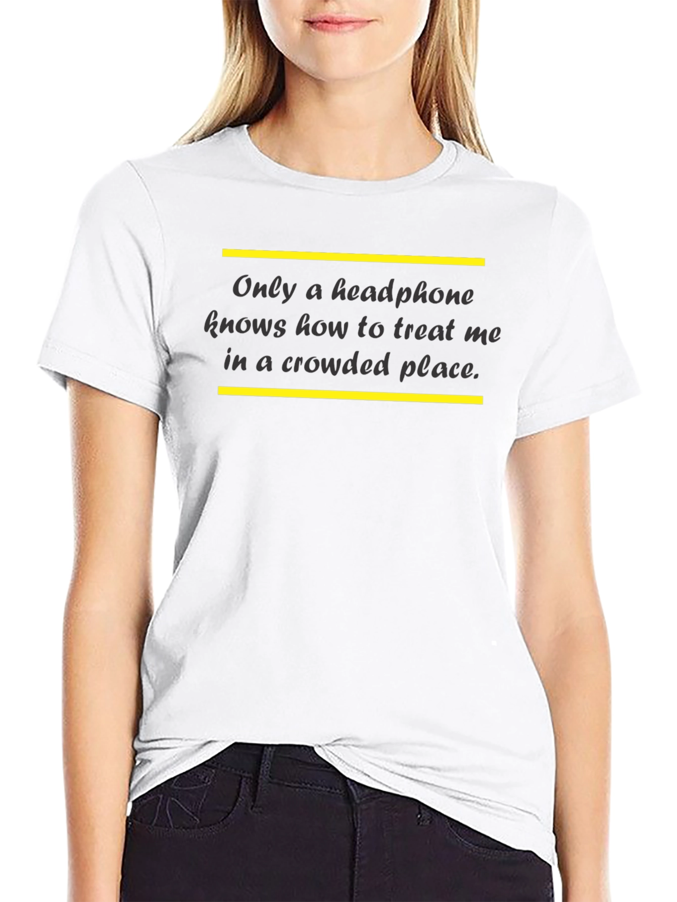 Headphone T-Shirt: Treat Me With Music!