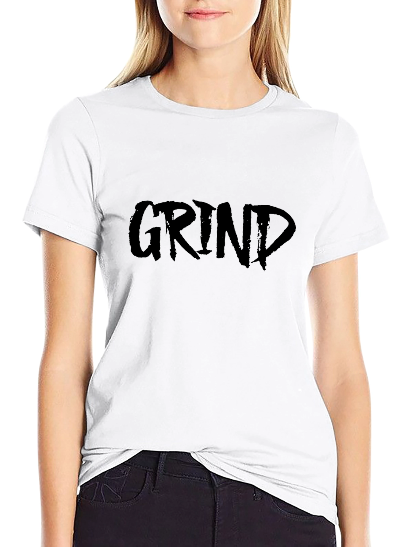Mens Black Grind Graphic T-Shirt