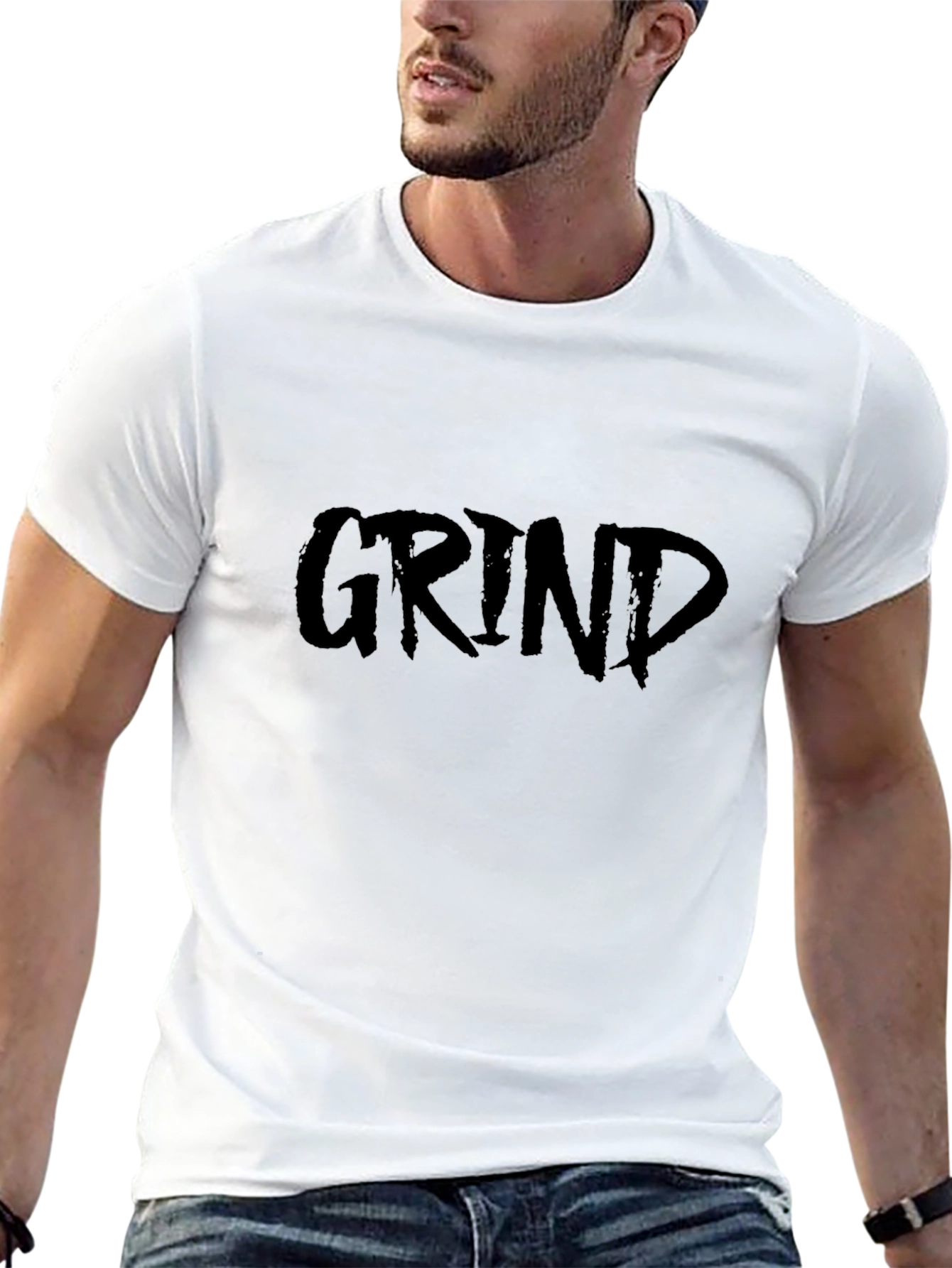Mens Black Grind Graphic T-Shirt