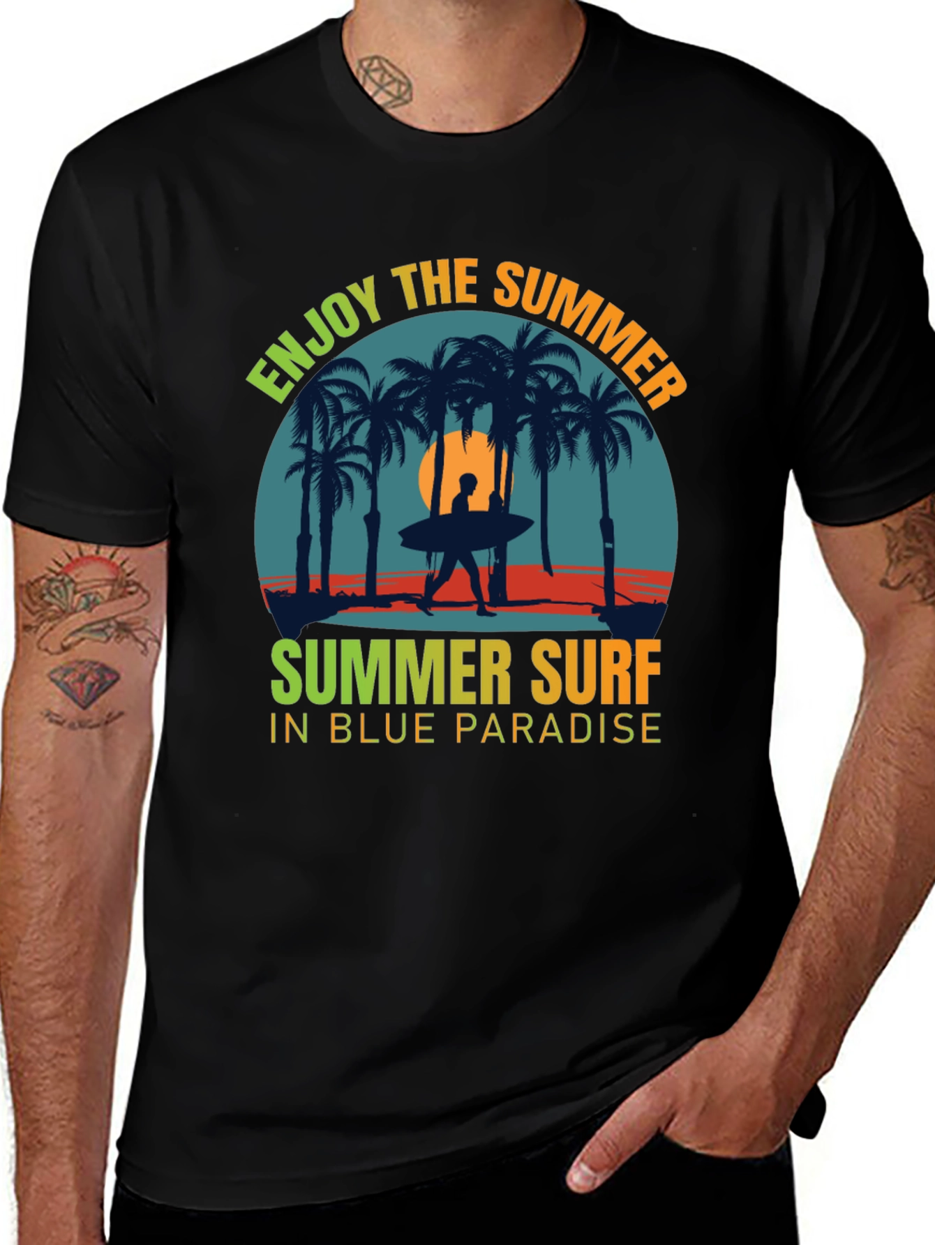 Enjoy the Summer Surf Graphic Tee