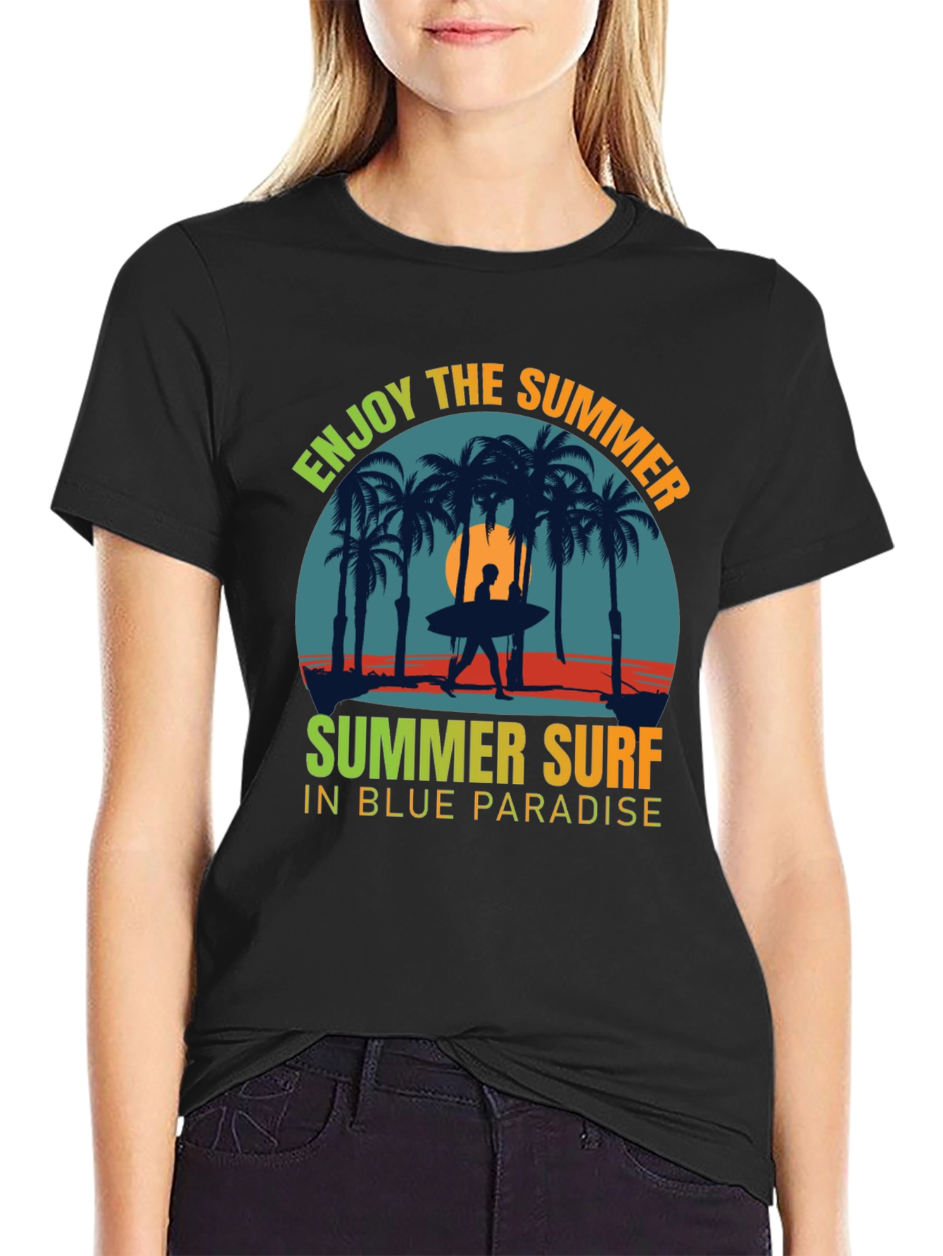 Enjoy the Summer Surf Graphic Tee