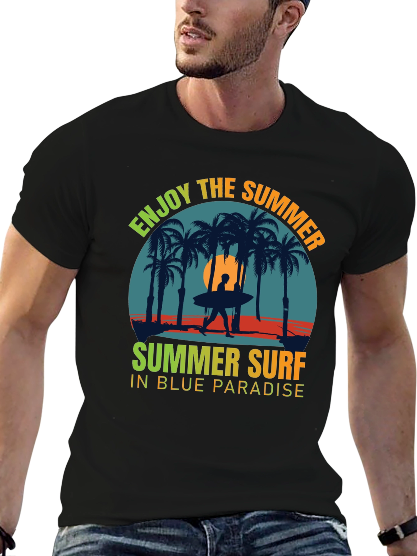 Enjoy the Summer Surf Graphic Tee