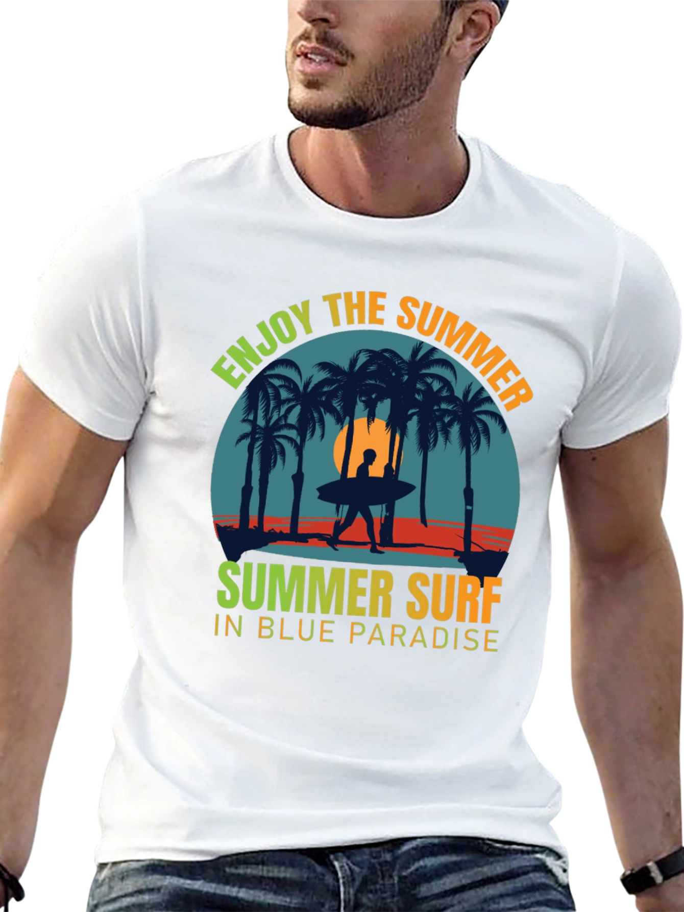 Enjoy the Summer Surf Graphic Tee
