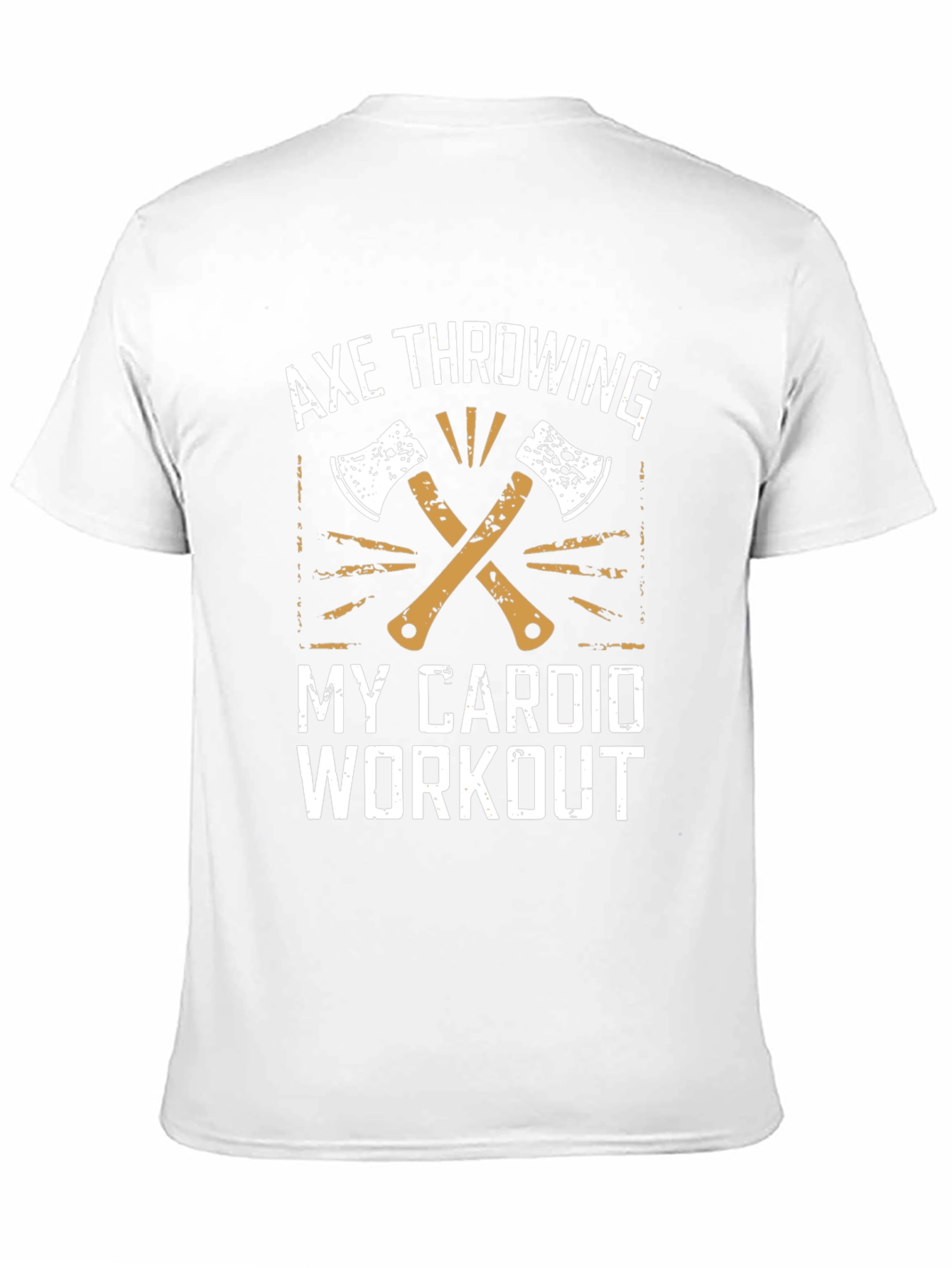 Axe Throwing My Cardio Workout Graphic T-Shirt