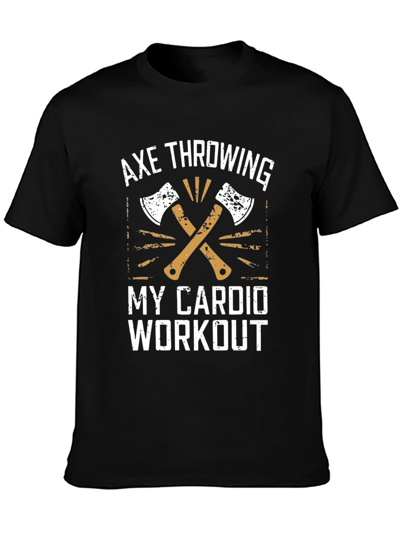 Axe Throwing My Cardio Workout Graphic T-Shirt