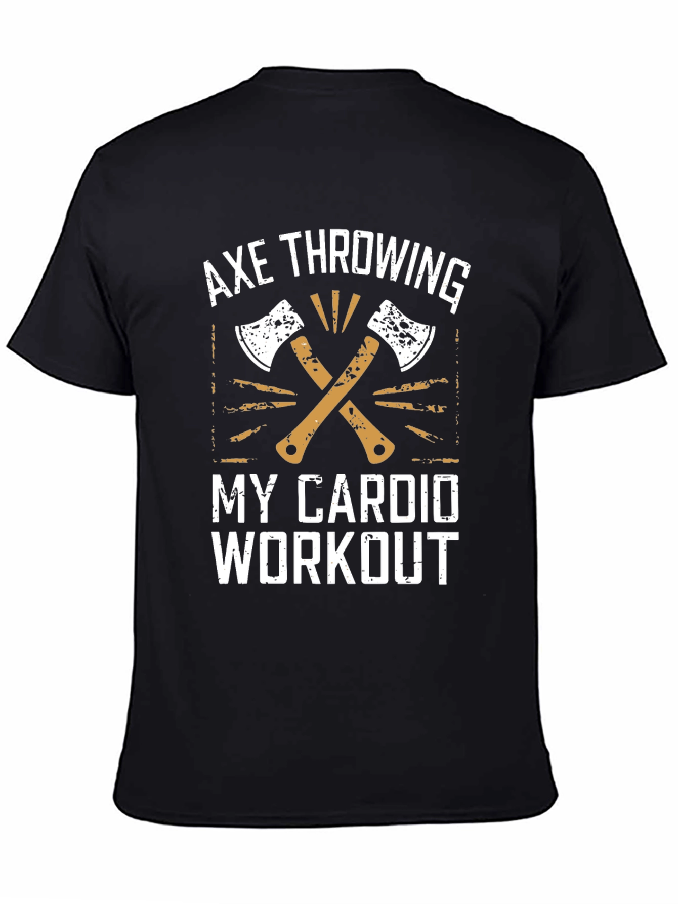 Axe Throwing My Cardio Workout Graphic T-Shirt