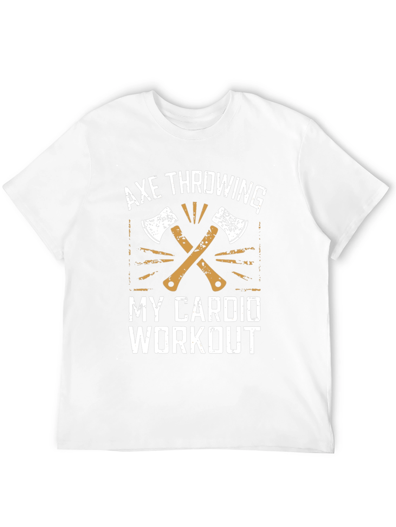 Axe Throwing My Cardio Workout Graphic T-Shirt