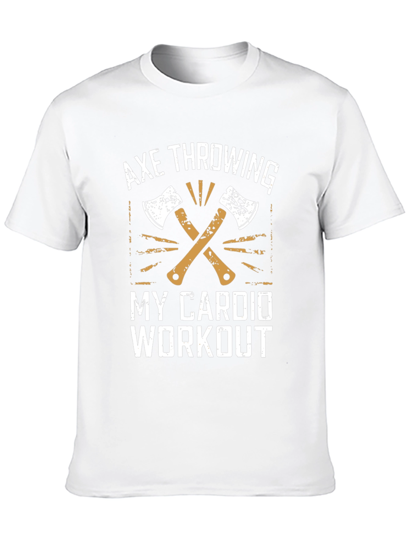 Axe Throwing My Cardio Workout Graphic T-Shirt