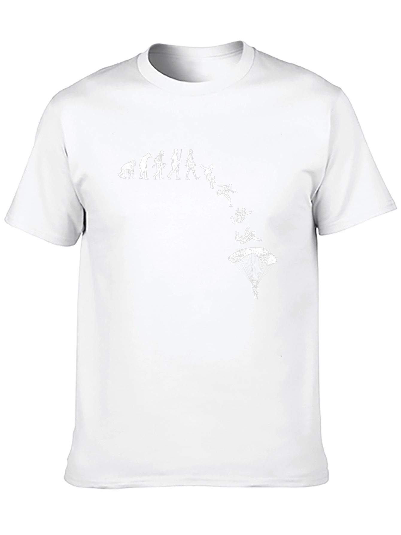 Evolution of Skydiving T-Shirt - Black Cotton Tee