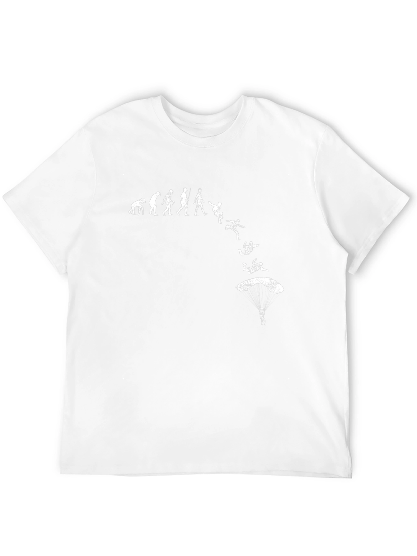 Evolution of Skydiving T-Shirt - Black Cotton Tee