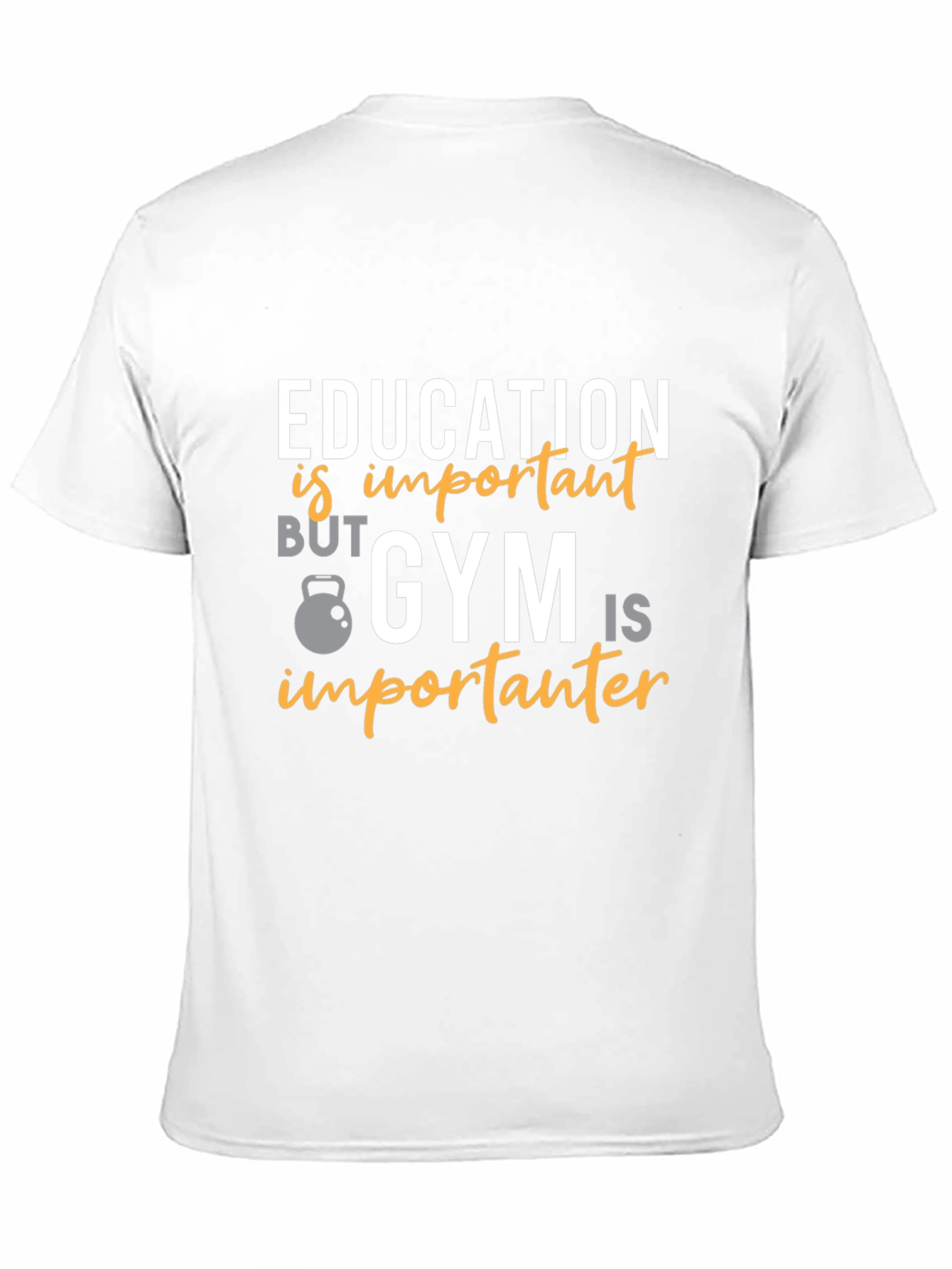 Education vs Gym Humor T-Shirt