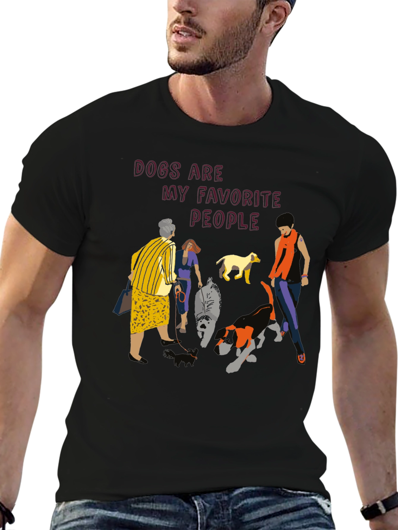 Dogs Are My Favorite People Graphic Tee