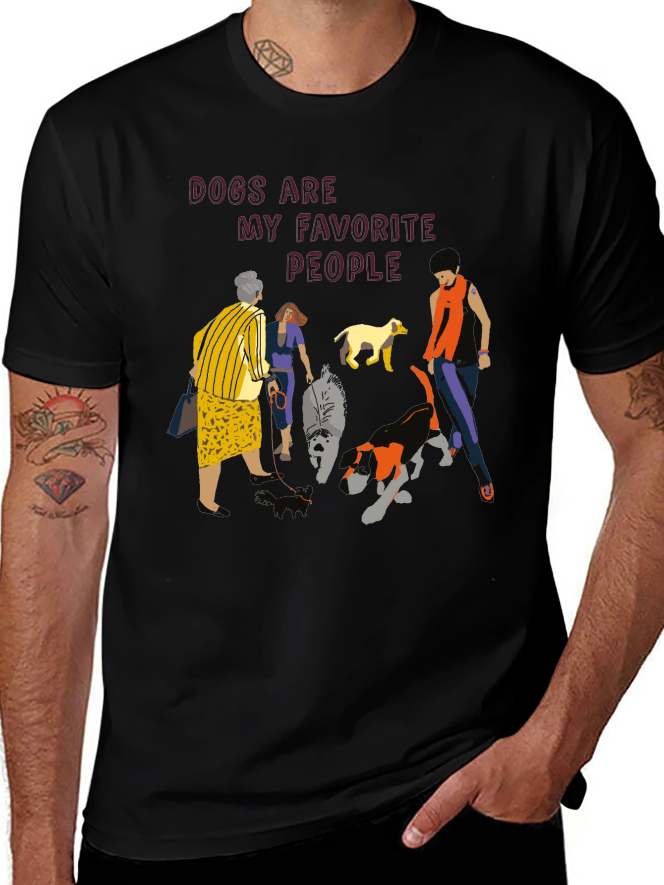 Dogs Are My Favorite People Graphic Tee