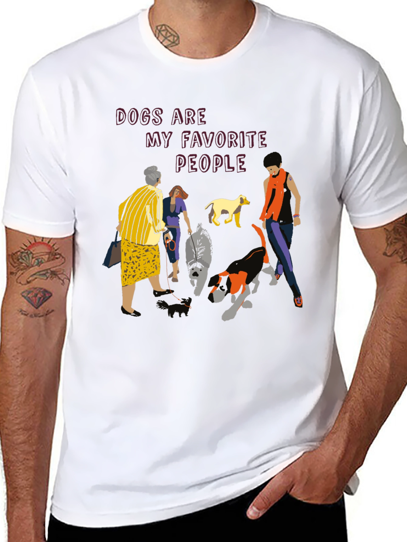 Dogs Are My Favorite People Graphic Tee