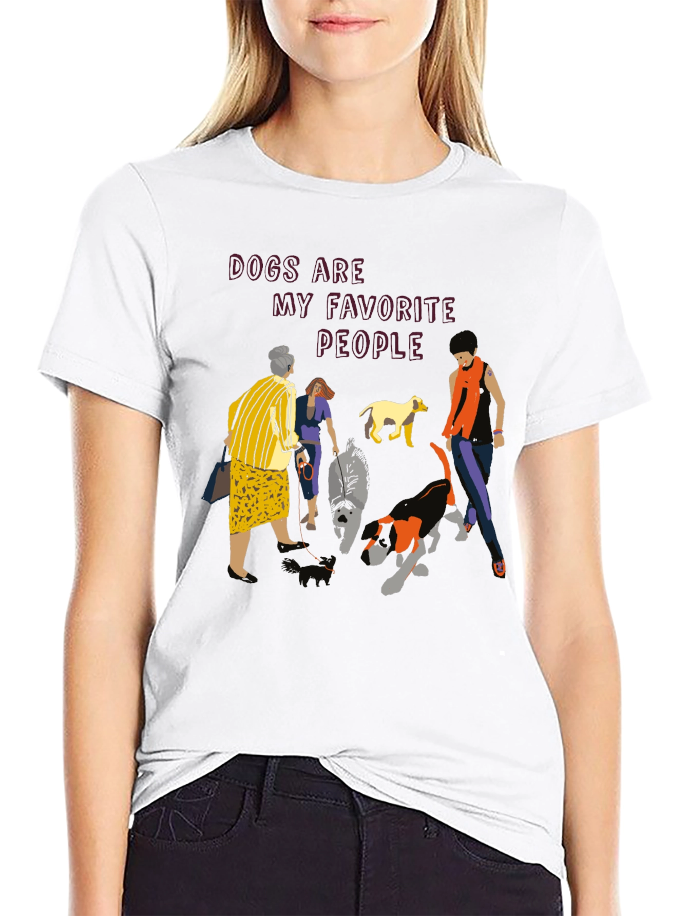 Dogs Are My Favorite People Graphic Tee