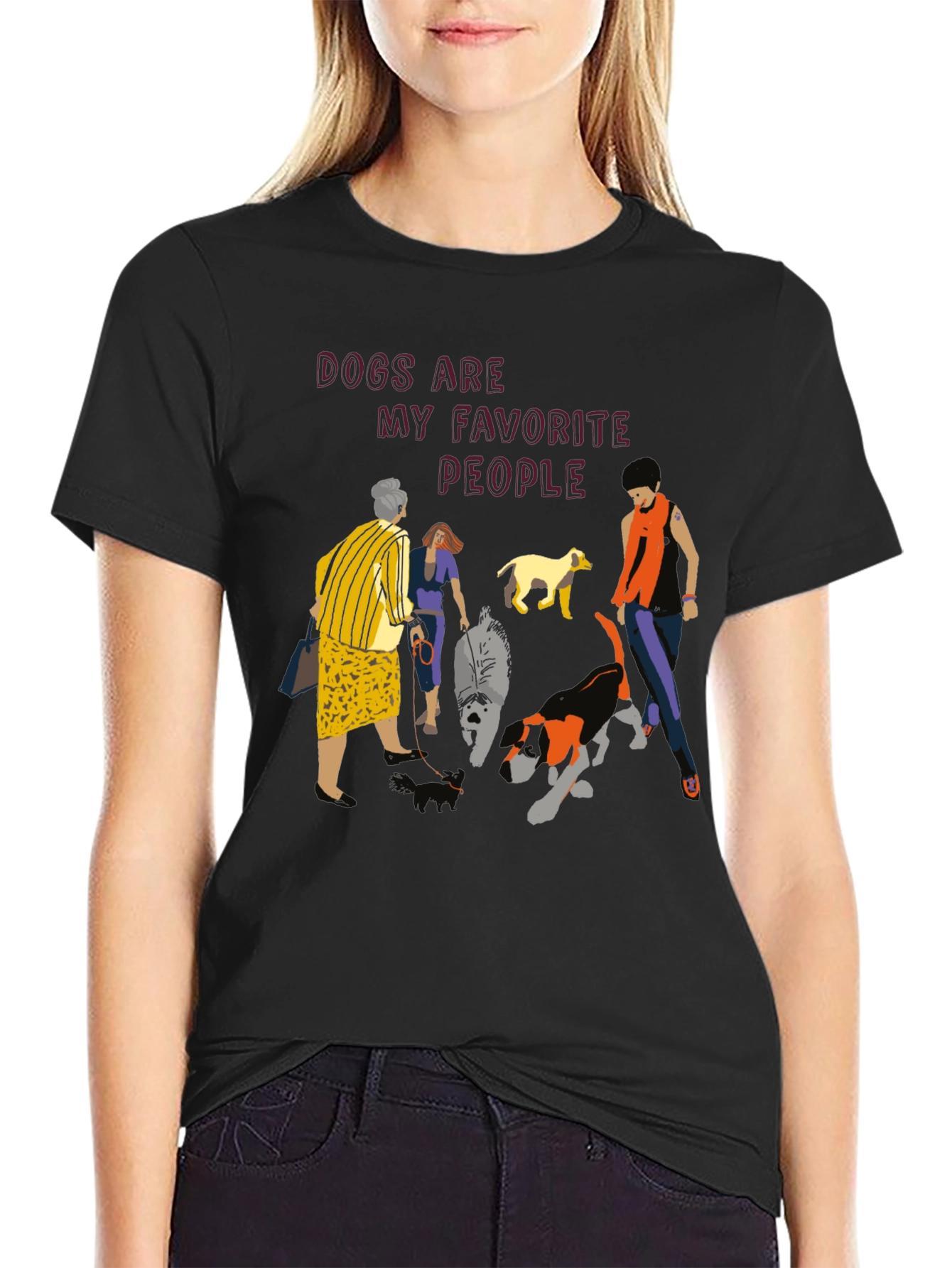 Dogs Are My Favorite People Graphic Tee