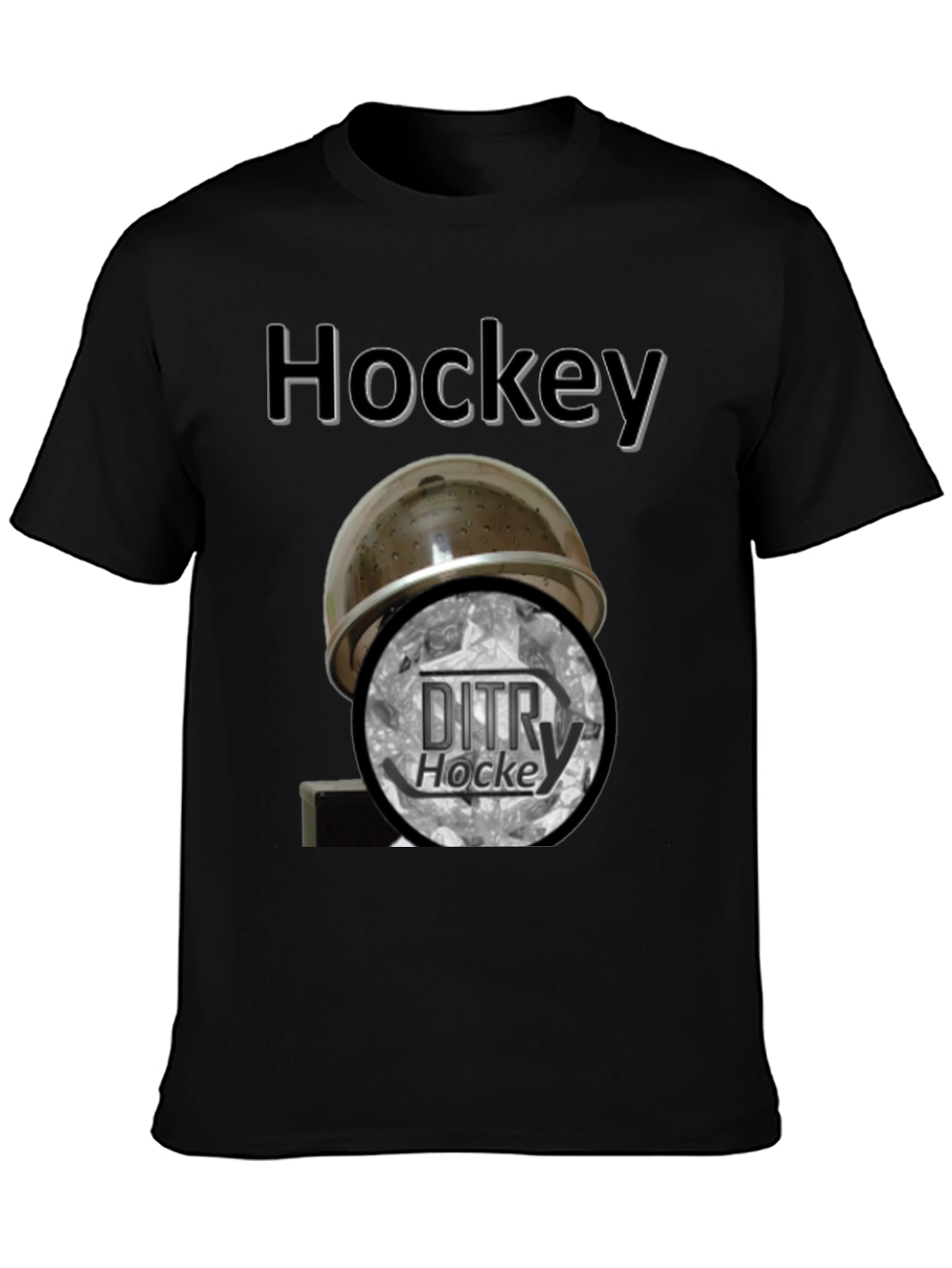 Hockey Helmet & DITRY T-Shirt