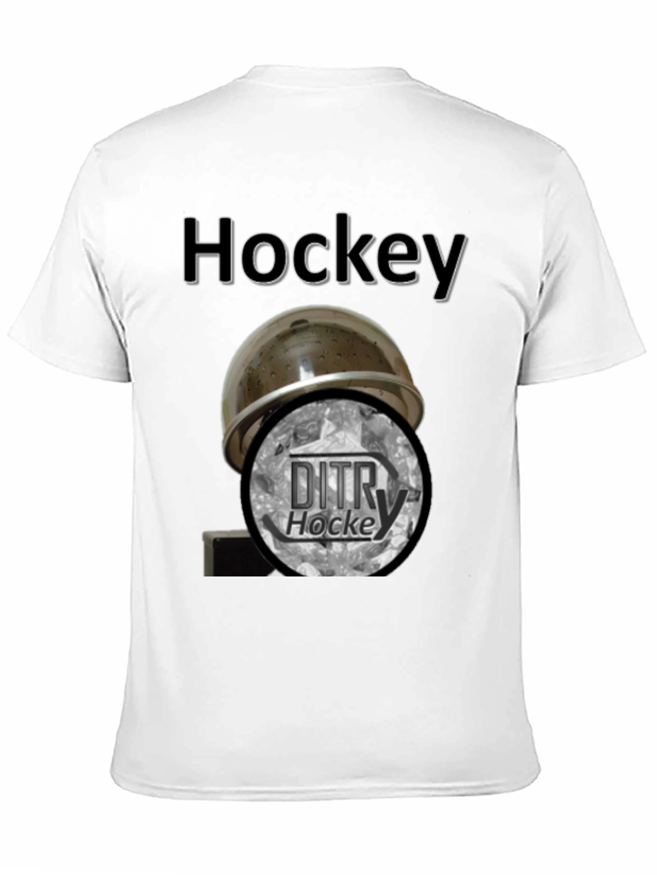 Hockey Helmet & DITRY T-Shirt