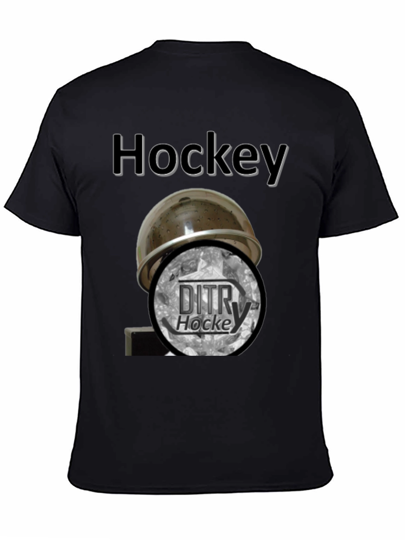 Hockey Helmet & DITRY T-Shirt