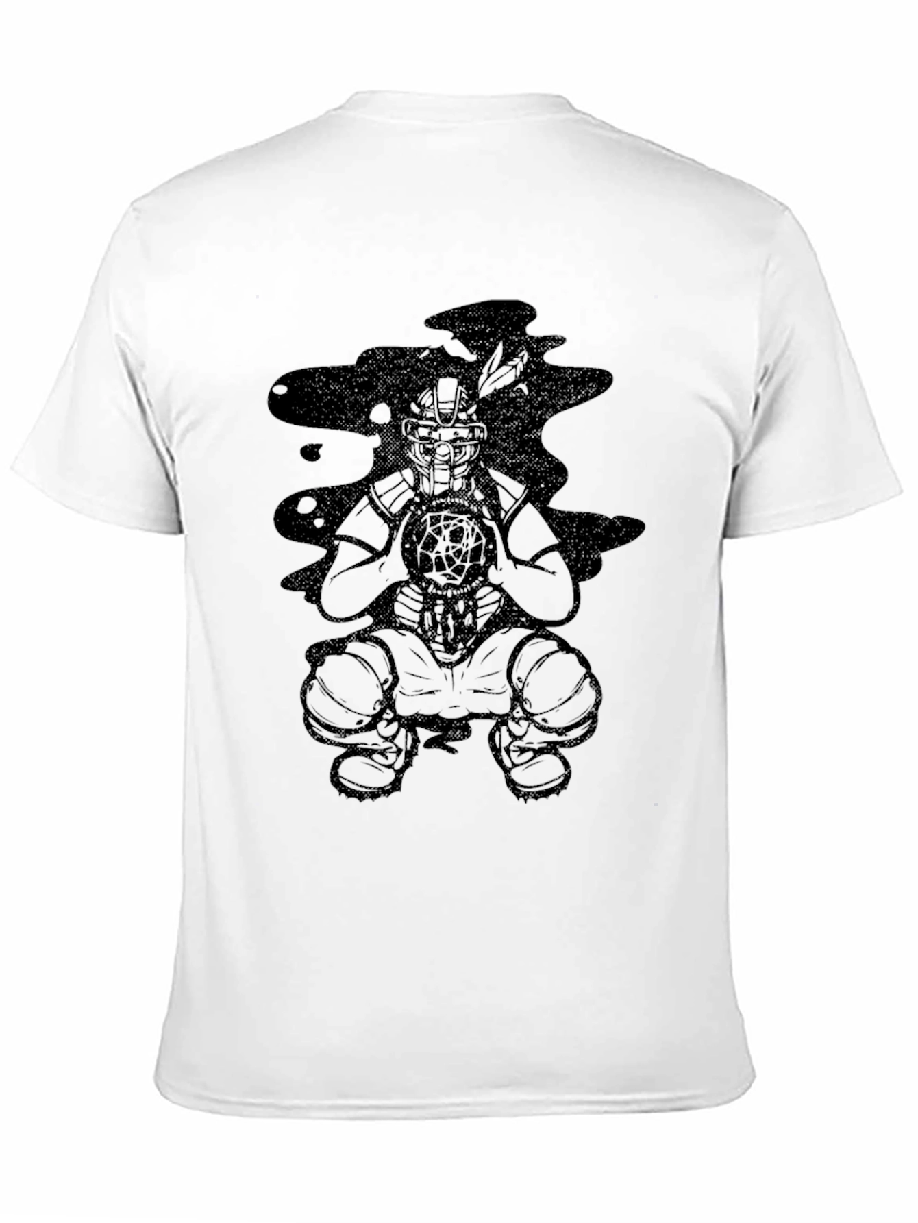 Black Graphic Tee - Dream Catcher Design
