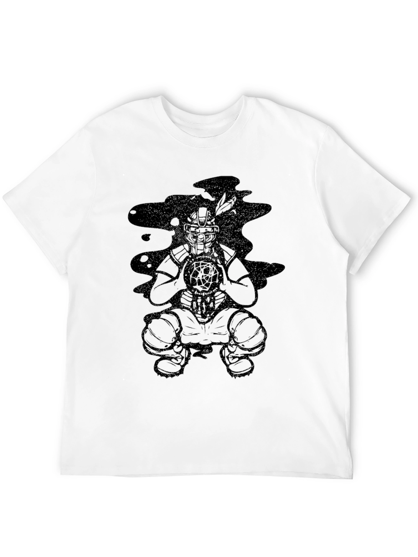 Black Graphic Tee - Dream Catcher Design